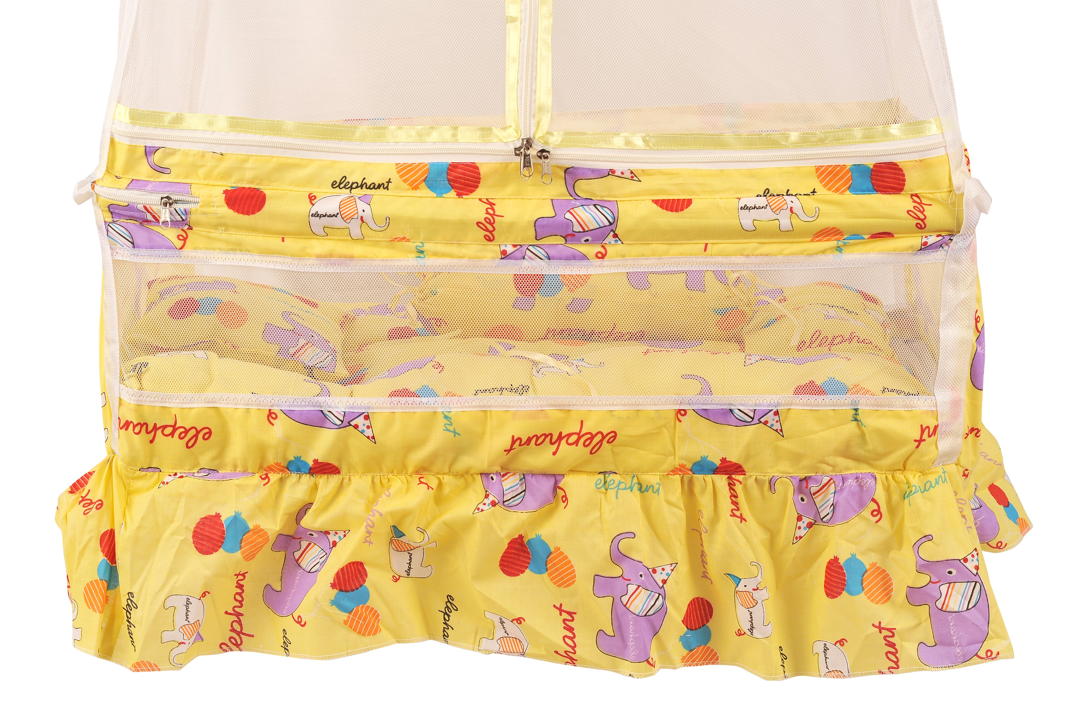 Adore Pro Baby Hanging cradle Spring with Mattress - Yellow (Design may Vary)