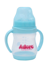 Adore Jiggle 2 Stage Wideneck Feeding Bottle with Twin Handle 150ml - Blue