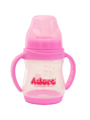 Adore Jiggle 2 Stage Wideneck Feeding Bottle with Twin Handle 150ml - Pink