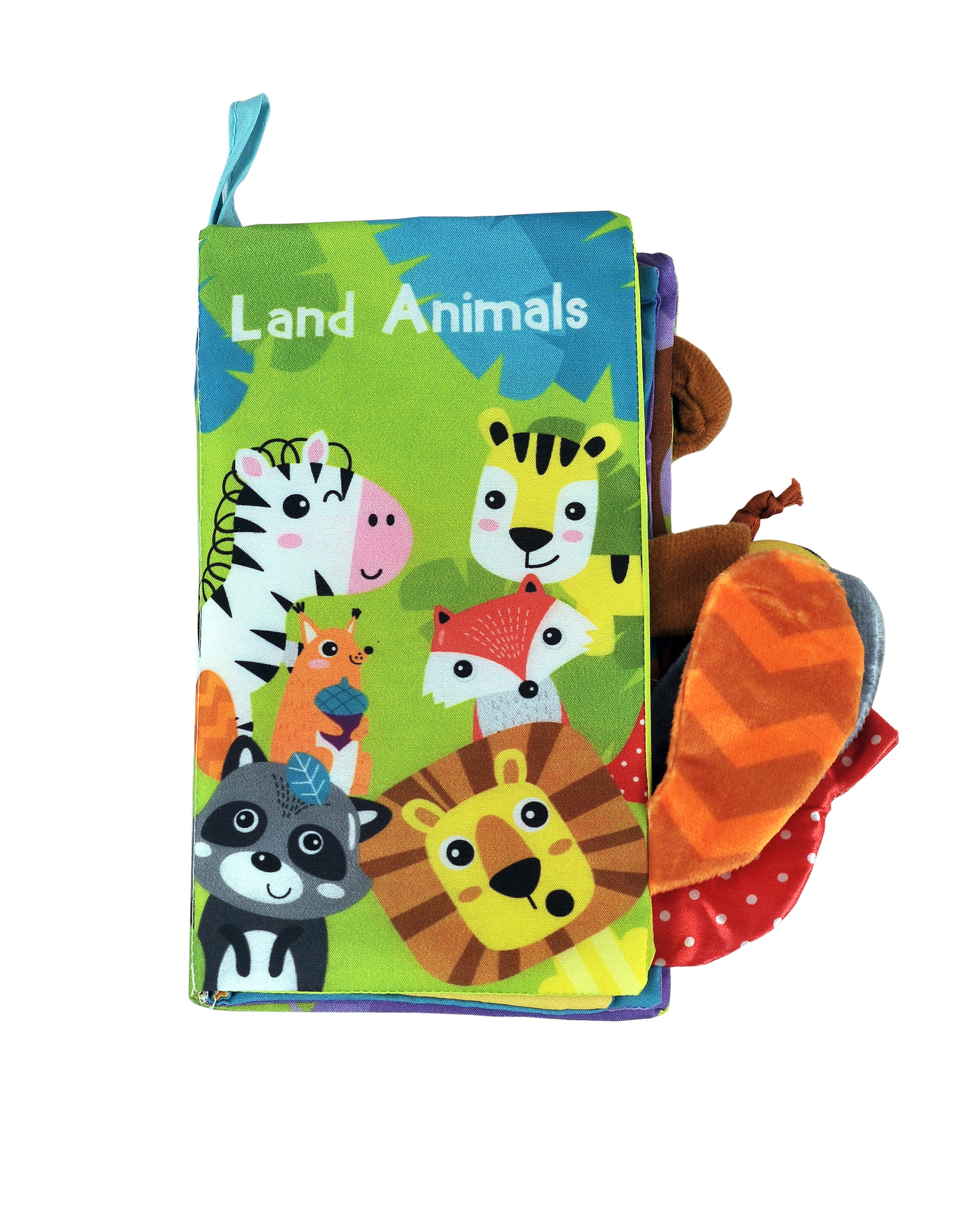 Adore Baby Basics Cloth Tail Books Land Animals