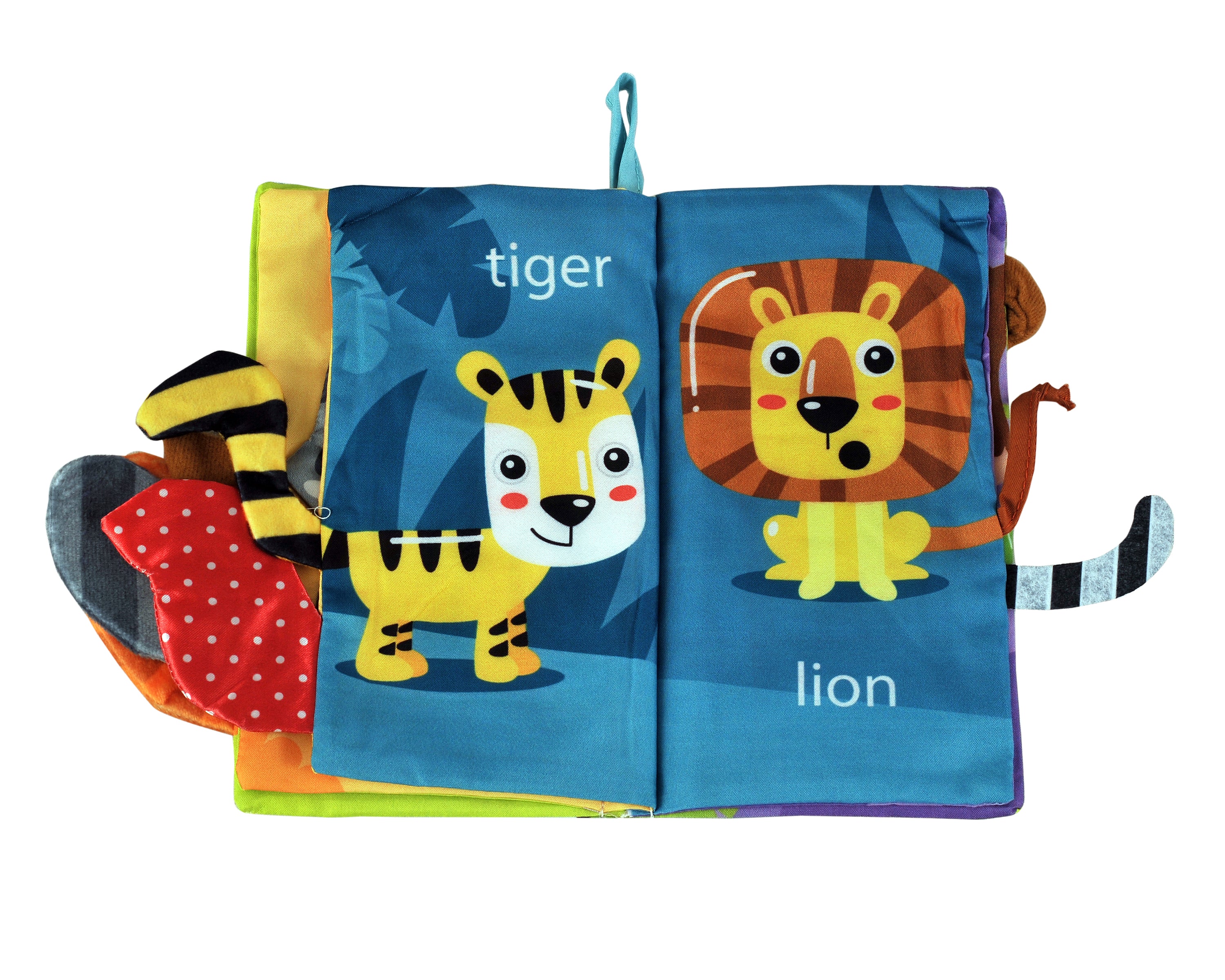 Adore Baby Basics Cloth Tail Books Land Animals