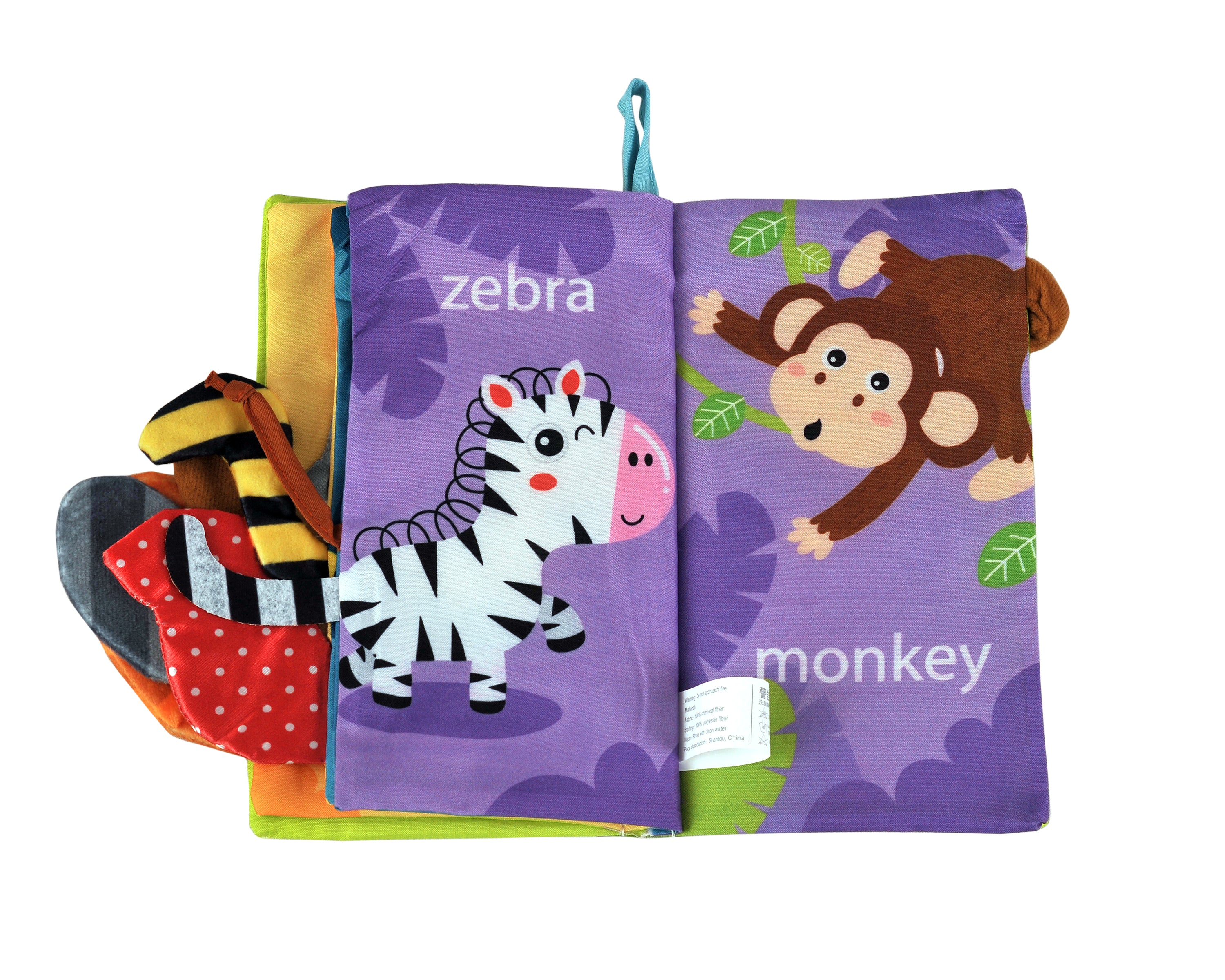 Adore Baby Basics Cloth Tail Books Land Animals