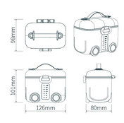 Adore Tuk Tuk Baby Milk Powder Container with Spoon- Orange