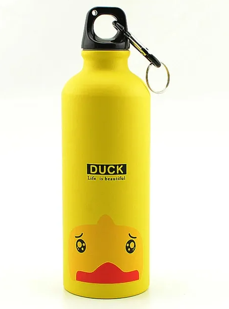 Adore Water Era Aluminum Kids Water Bottle 500ml - Duck Yellow