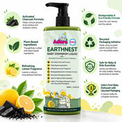 Adore EARTHNEST-Baby Dishwash Liquid with Activated Charcoal & Lemon Freshness 500ml