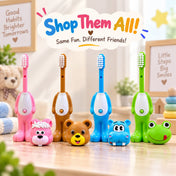 Adore Kids Pop Up Toothbrush with Safety Head Attractive Character - Slurrpy Frog