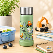 Adore Dr.Feed Little Champs Hot & Cold Insulated Steel Water Bottle 270ml-Green