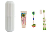 Adore Robo Dobo Kids Oral Care Kit with Storage Case and Free Finger Ring -White