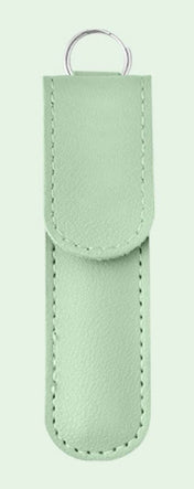 Adore Stainless Steel Ear Wax Remover With Leather Storage Case - Pack of 6 - Green