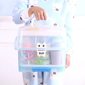 Advanced Willy Willy 2in 1 Baby Bottle Drying Rack & Storage Box with Lid & Handle - Blue