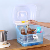 Advanced Willy Willy 2in 1 Baby Bottle Drying Rack & Storage Box with Lid & Handle - Blue