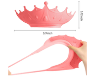 Adore Knight The Crown-Shaped Baby Shampoo Hat with Adjustable Strap - Orange