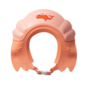 Adore Yoka! The Whale-Shaped Shampoo Hat with Adjustable Strap and Buckle - Orange