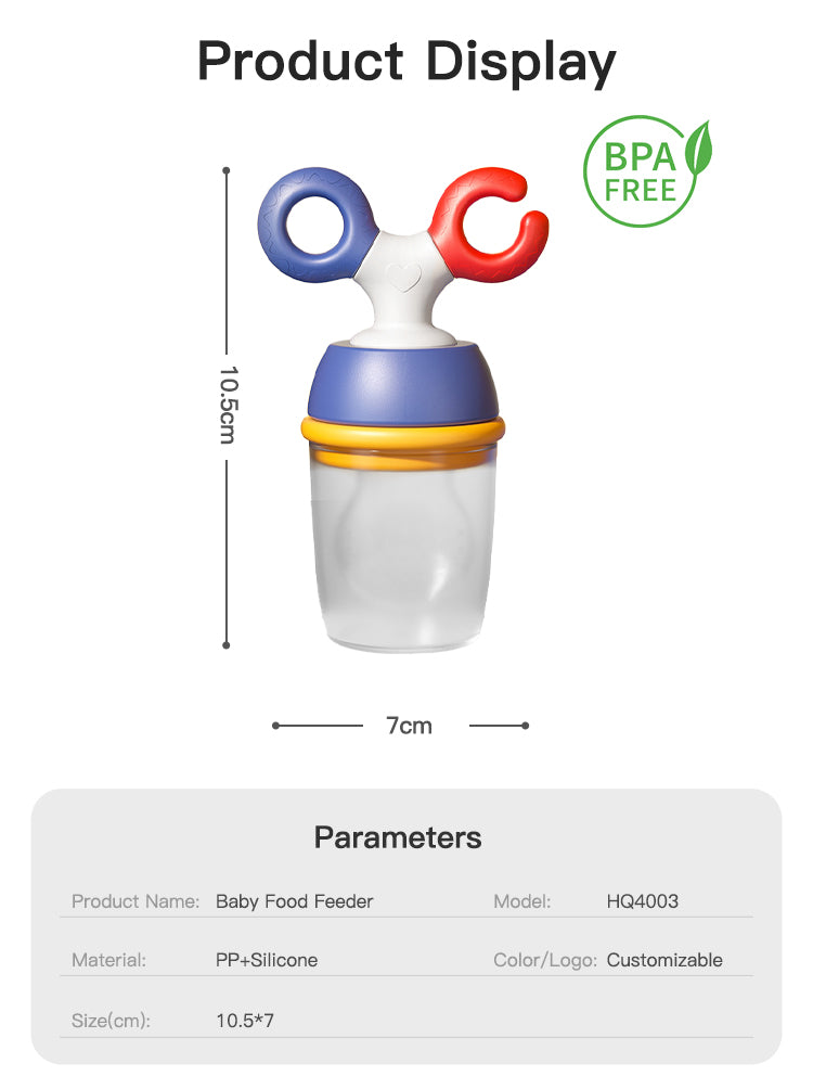 Adore Twig! Silicone Food/Fruit Nibbler with Safety Head, Soft Pacifier/Feeder - White