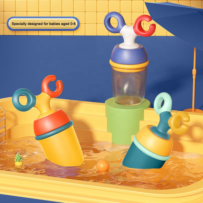 Adore Twig! Silicone Food/Fruit Nibbler with Safety Head, Soft Pacifier/Feeder - White