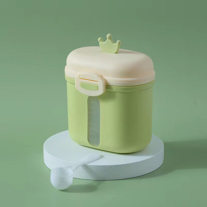Adore Crown Senior Baby Formula Storage N Dispenser Box - 300g - Green