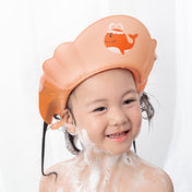 Adore Yoka! The Whale-Shaped Shampoo Hat with Adjustable Strap and Buckle - Orange