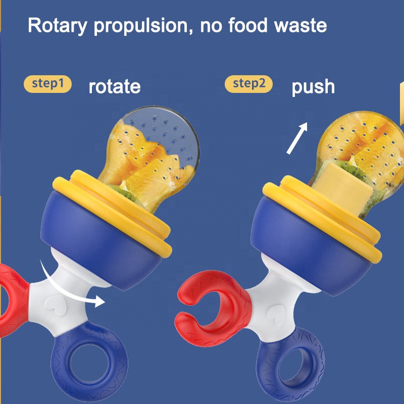 Adore Twig! Silicone Food/Fruit Nibbler with Safety Head, Soft Pacifier/Feeder - Blue
