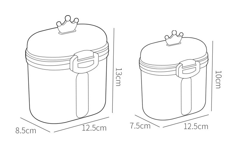 Adore Crown Junior Baby Formula Storage N Dispenser Box - 180g - Green