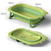 Adore Croco! The Foldable Baby Bath Tub- Super Space Saver - Green