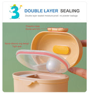 Adore Empire Junior Princely Baby Formula Dispenser with Leveler and Scoop - Pink