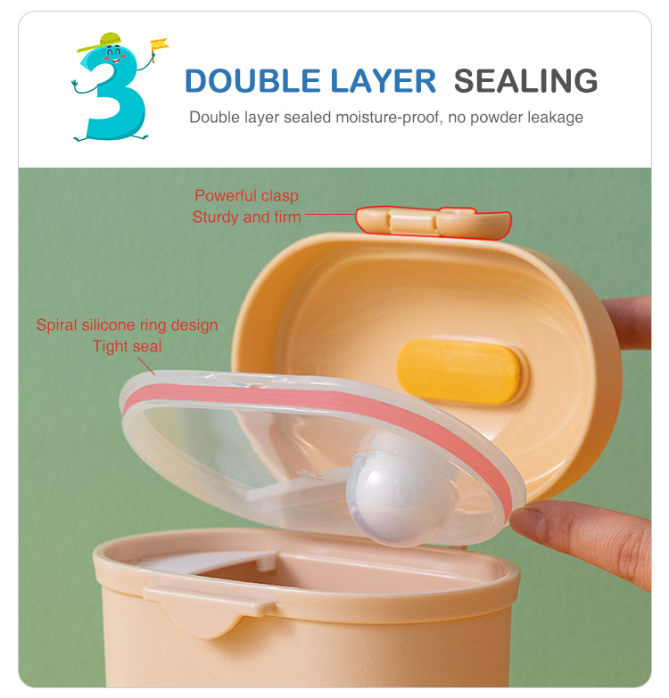 Adore Empire Junior Princely Baby Formula Dispenser with Leveler and Scoop - Pink