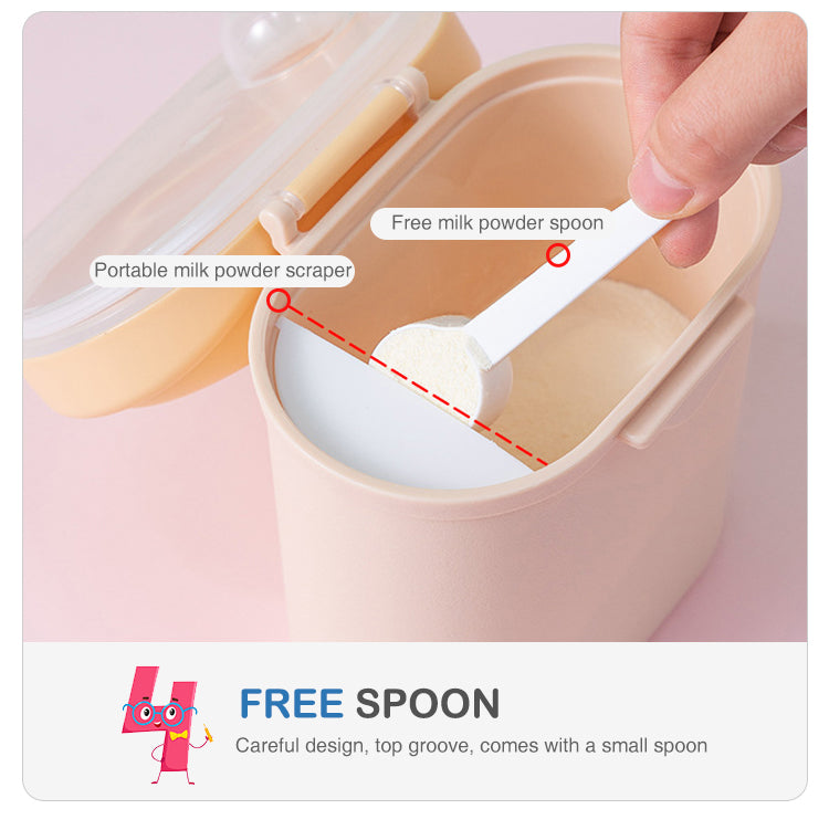 Adore Empire Junior Princely Baby Formula Dispenser with Leveler and Scoop - Pink