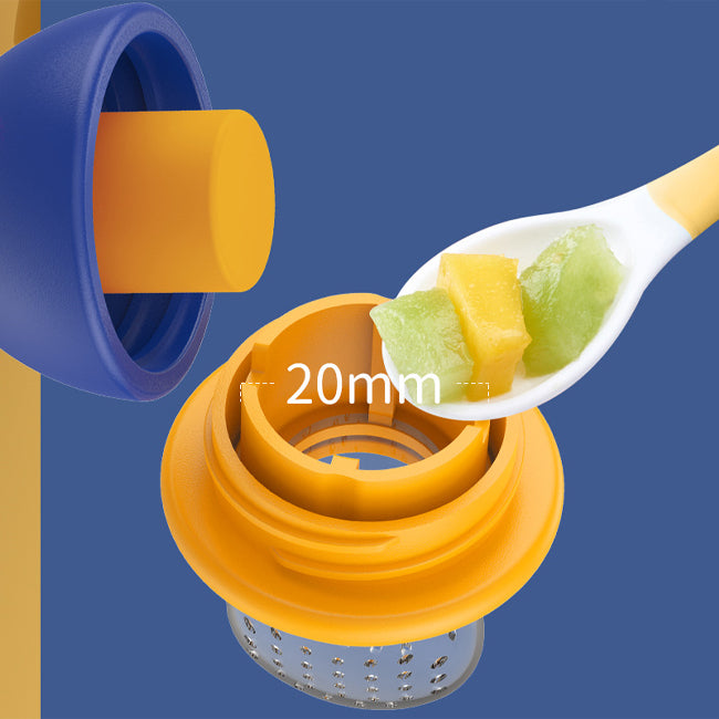 Adore Twig! Silicone Food/Fruit Nibbler with Safety Head, Soft Pacifier/Feeder - Blue