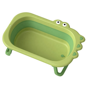 Adore Croco! The Foldable Baby Bath Tub- Super Space Saver - Green
