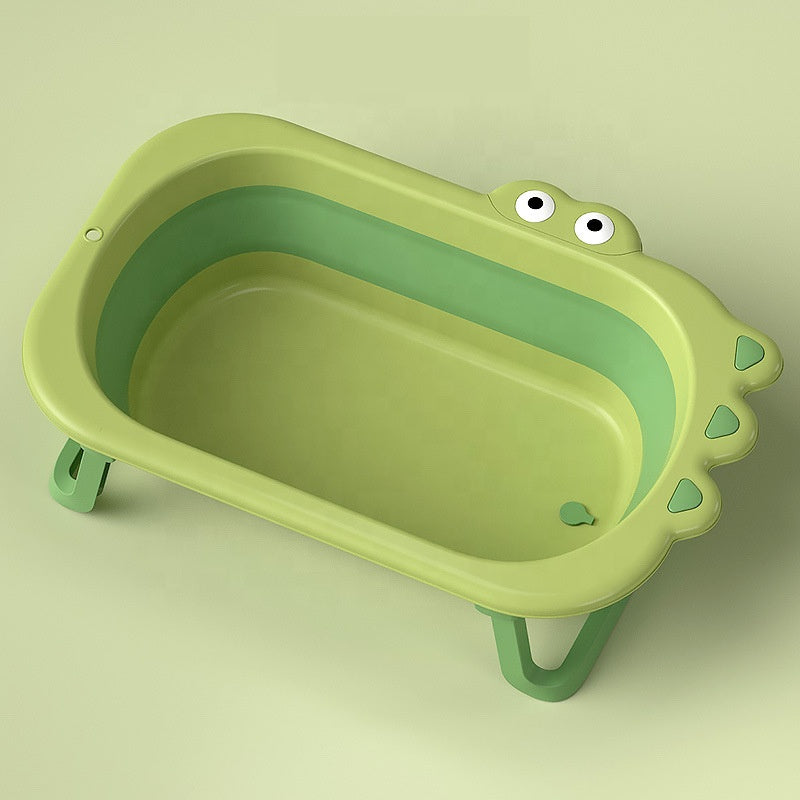 Adore Croco! The Foldable Baby Bath Tub- Super Space Saver - Green