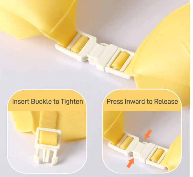 Adore Knight The Crown-Shaped Baby Shampoo Hat with Adjustable Strap - Yellow