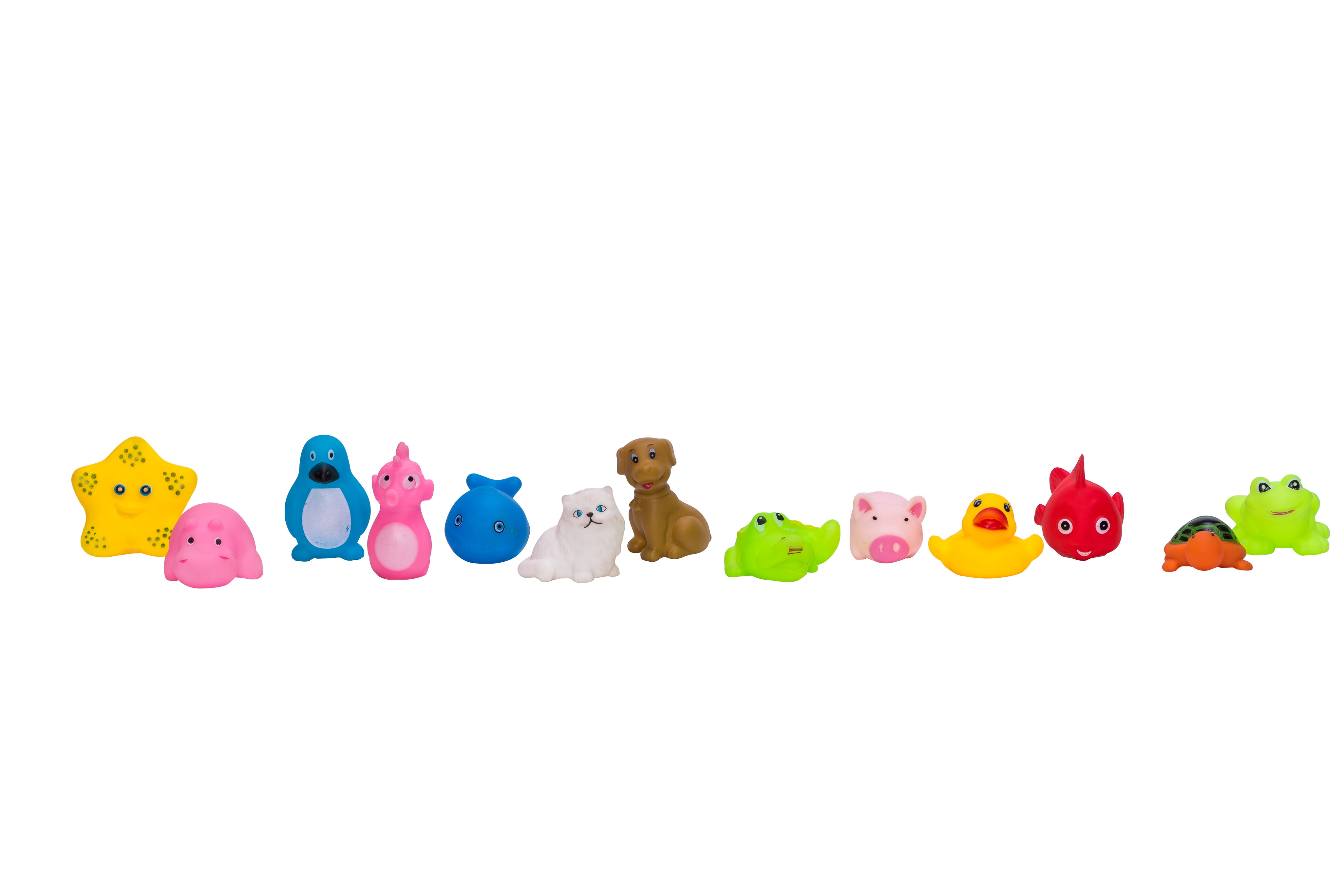Adore Assorted Pip Squeaks / Bath Toys - Pack of 13pcs