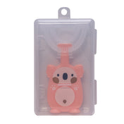Adore Koala Kids U Shaped Silicone Toothbrush - Pink