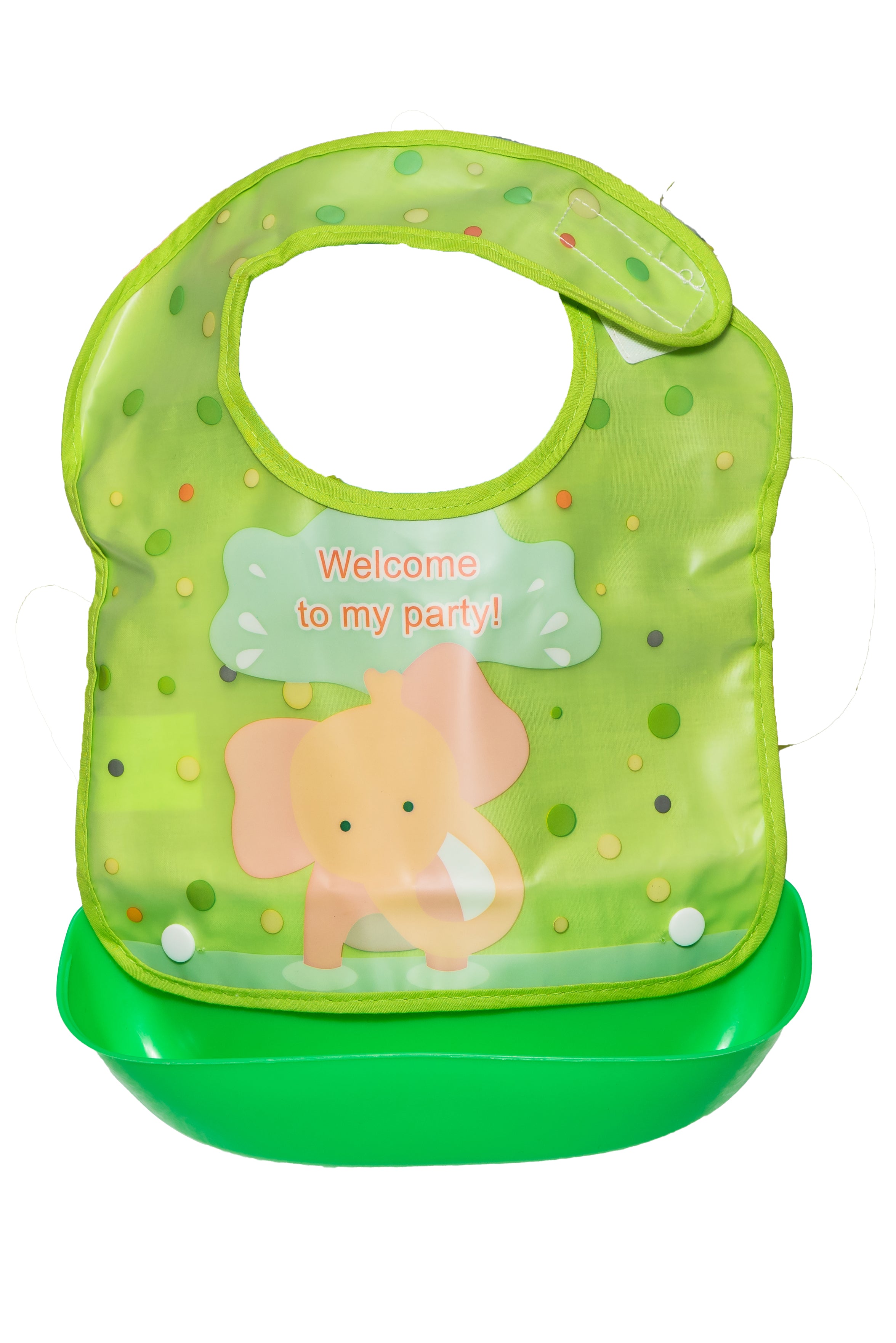 Adore Baby Bib with Spill Catcher - Green