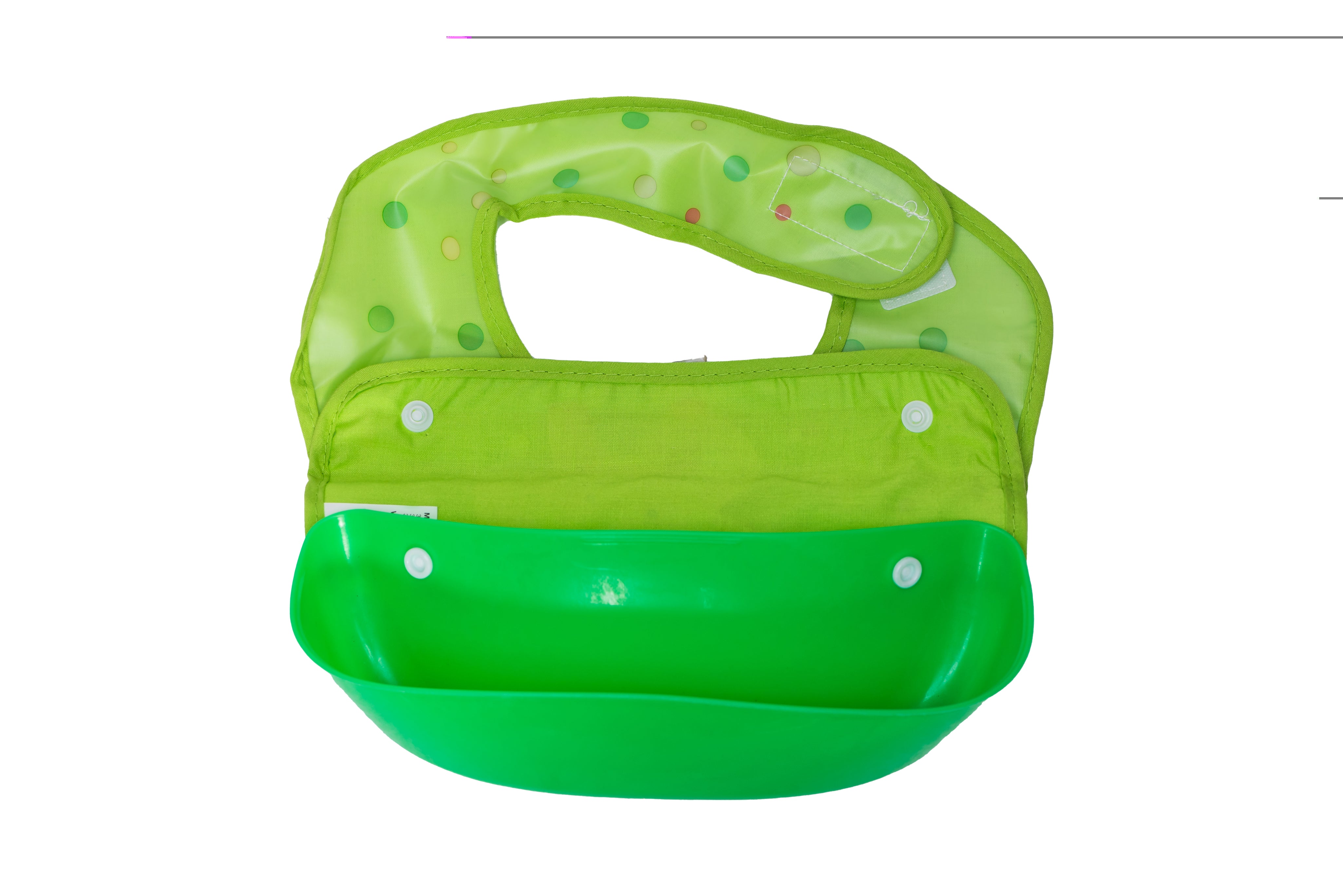 Adore Baby Bib with Spill Catcher - Green