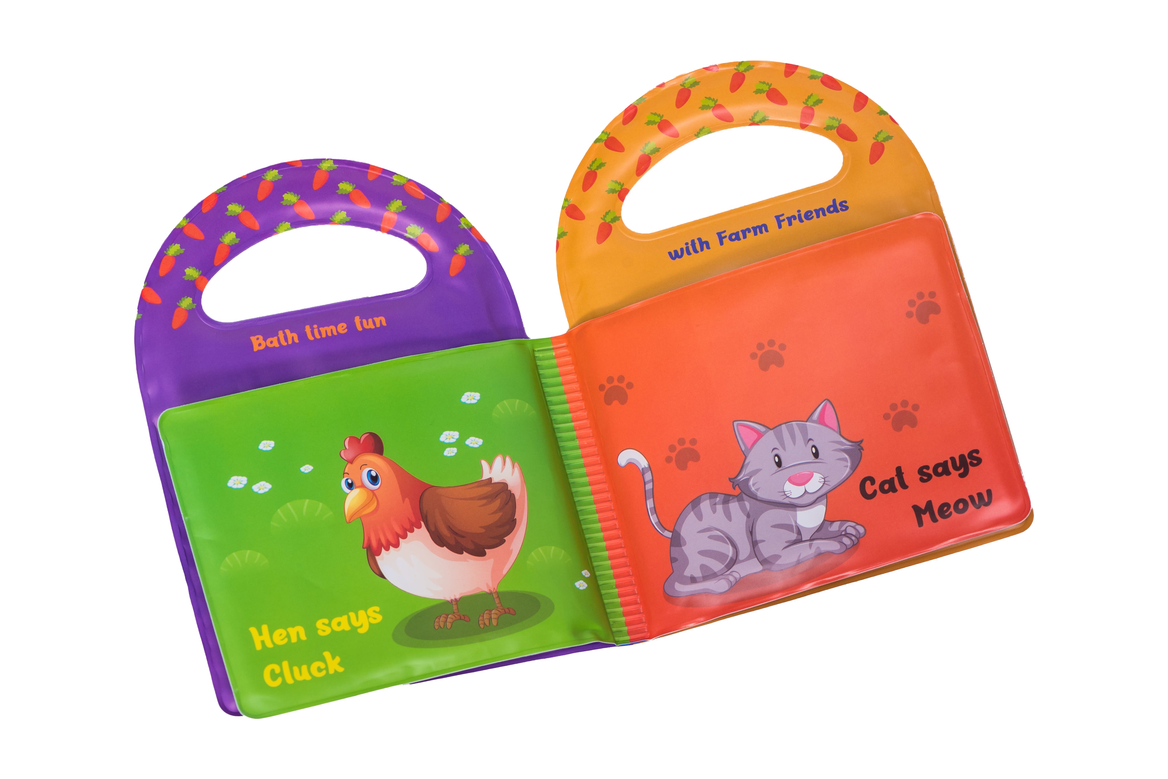 Adore Baby Farm Friends Bath Book Attractive and Interactive- Multicolor