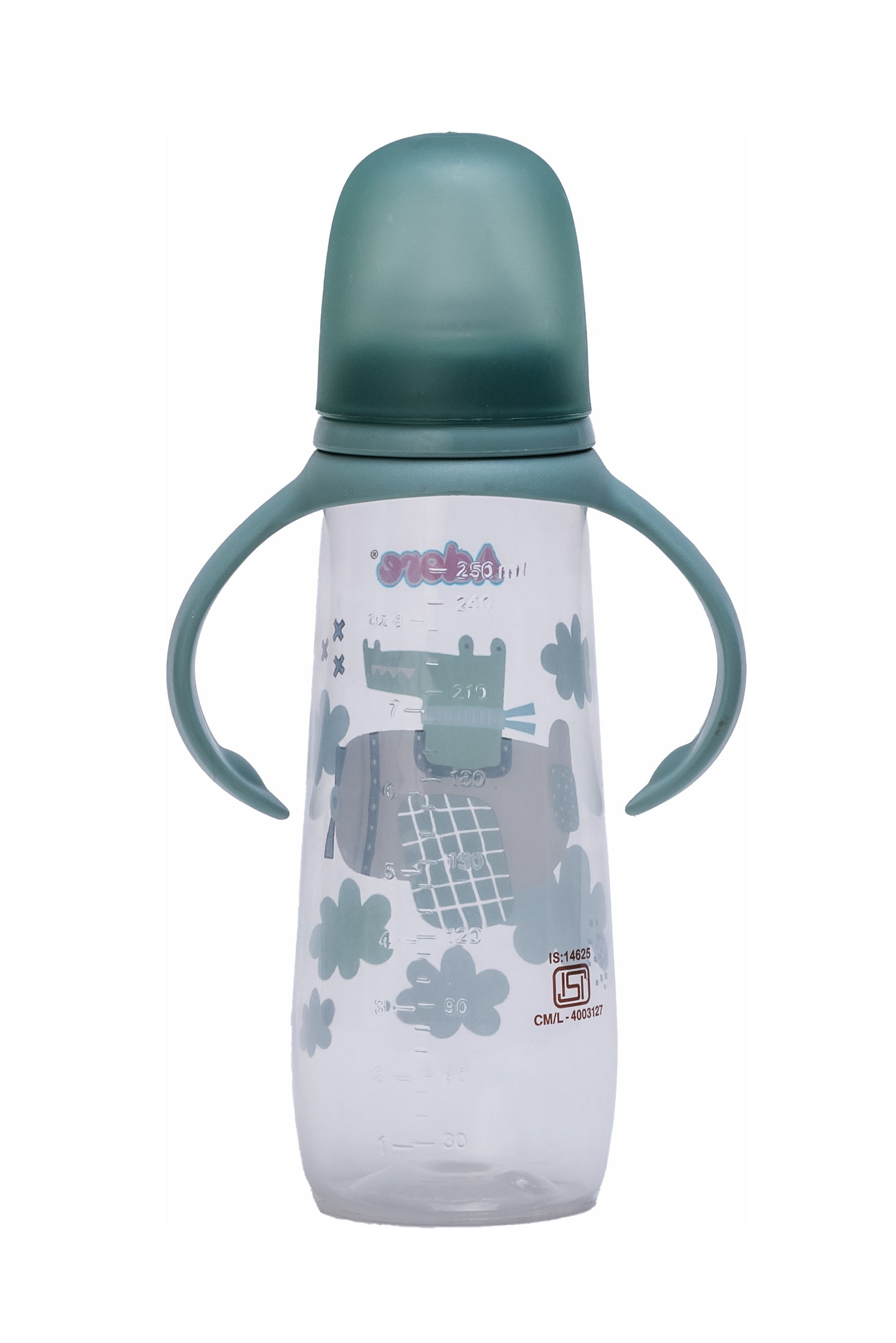 Adore England Narrow Neck Feeding Bottle-250ml - Green