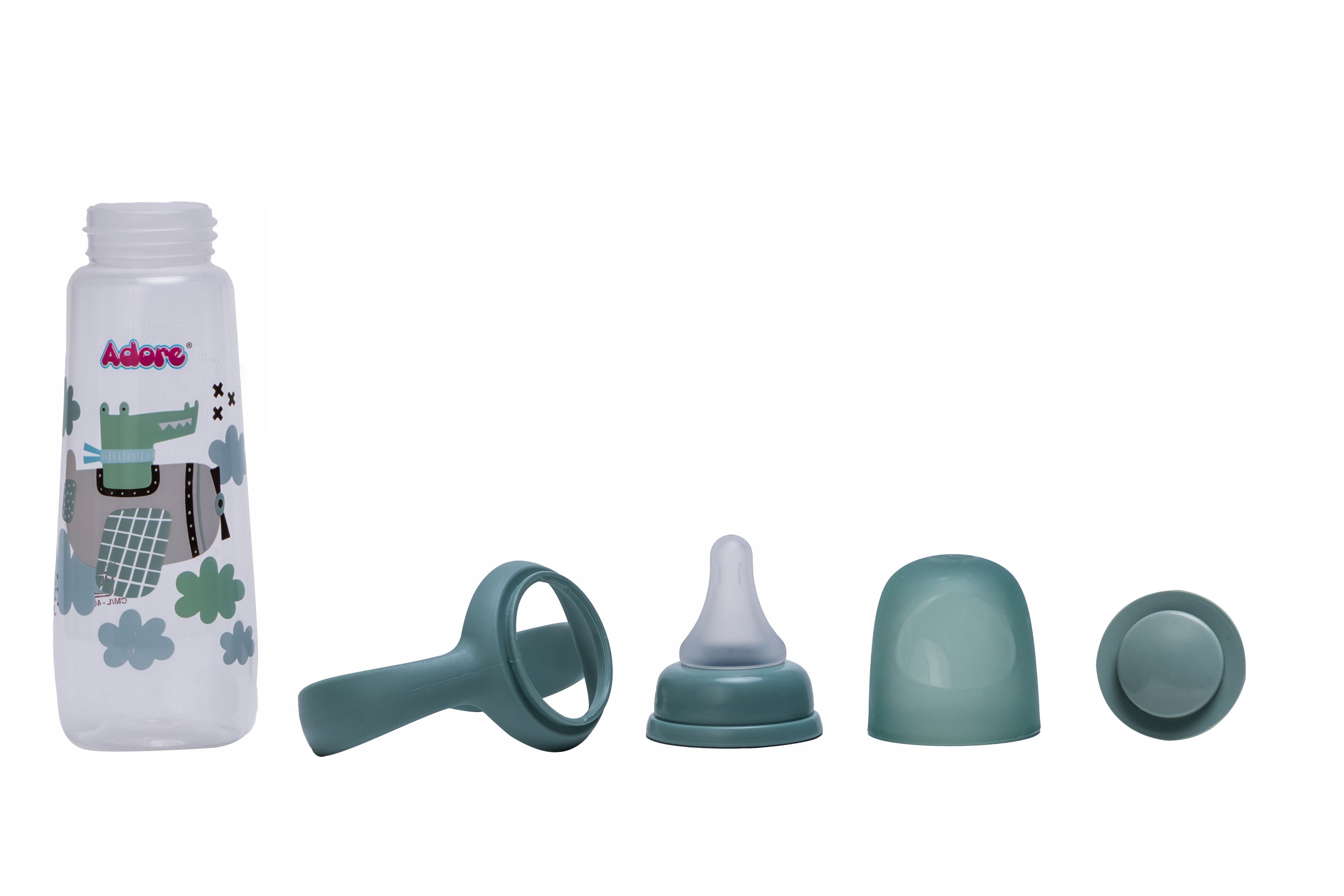 Adore England Narrow Neck Feeding Bottle-250ml - Green