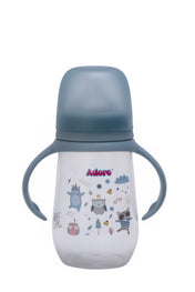 Adore Nok Nok Wide neck Feeding Bottle With Twin Handle 250ml - Blue