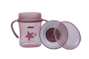 Adore Magic 360 Degree Spill Proof Sipper Cup with Handle 240 ml- Pink