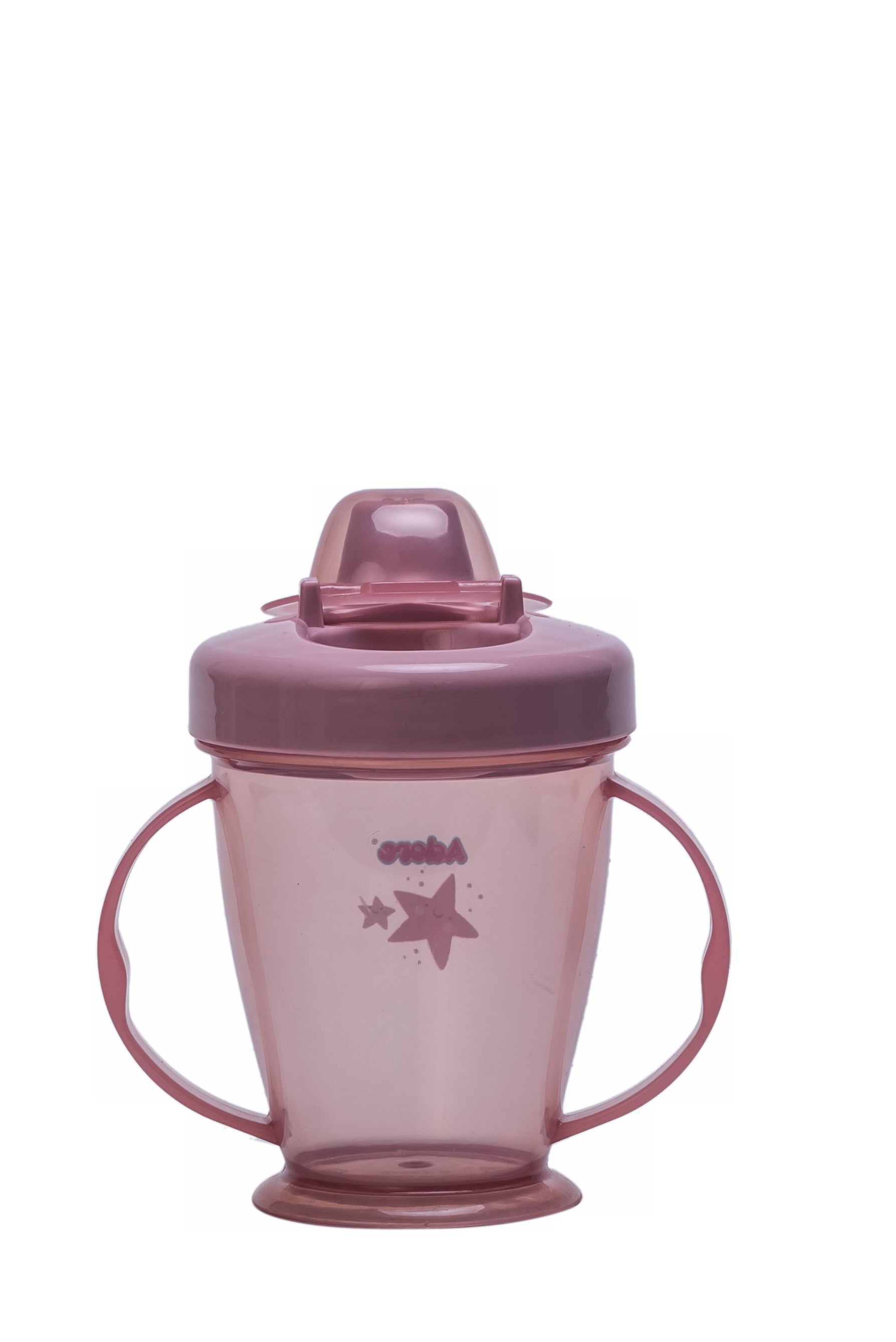 Adore Birdy Hard Spout Sipper cup with Twin Handle & Spill Proof Lid- 210ml - Pink