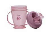 Adore Birdy Hard Spout Sipper cup with Twin Handle & Spill Proof Lid- 210ml - Pink