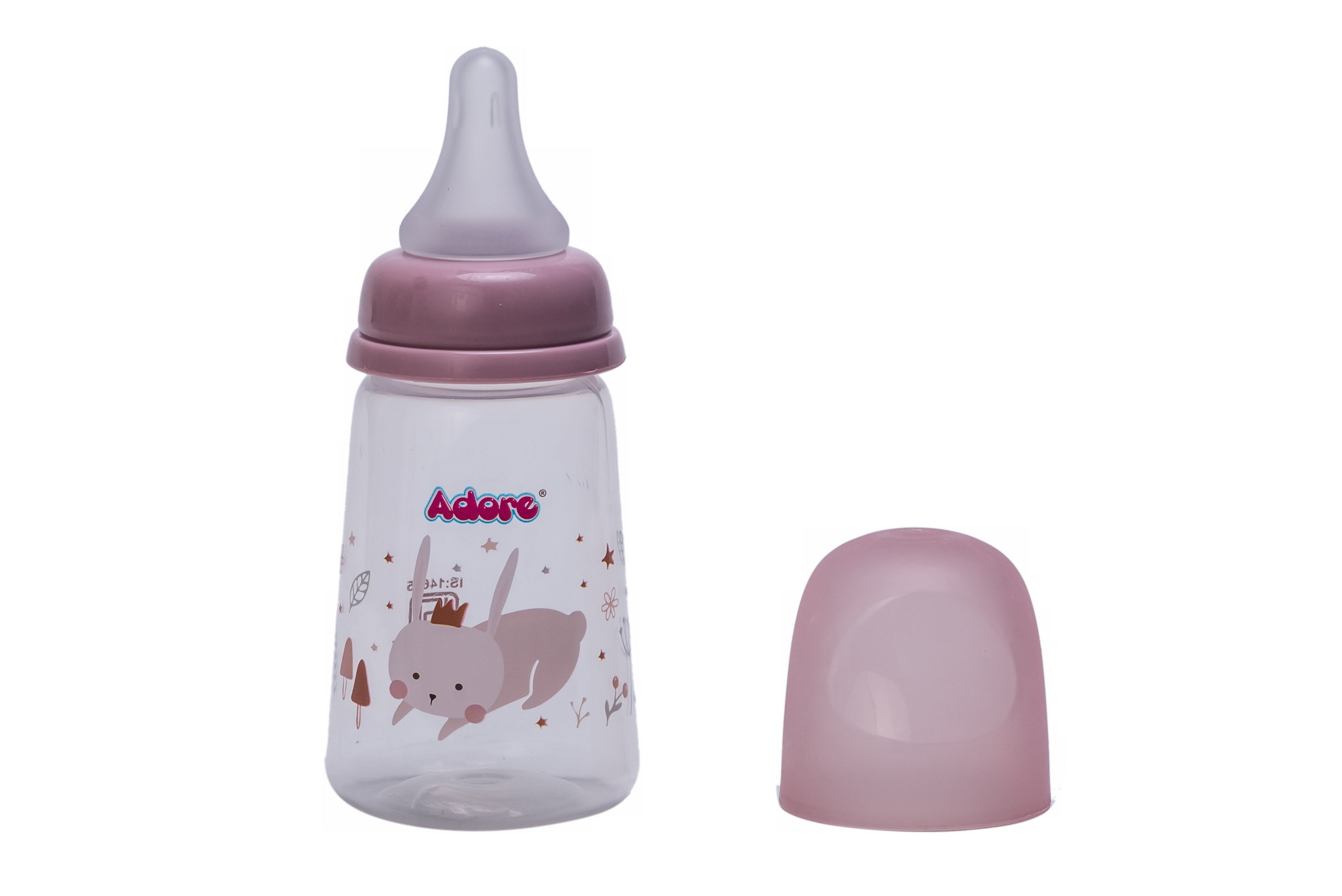 Adore England Narrow Neck Feeding Bottle-125ml - Pink