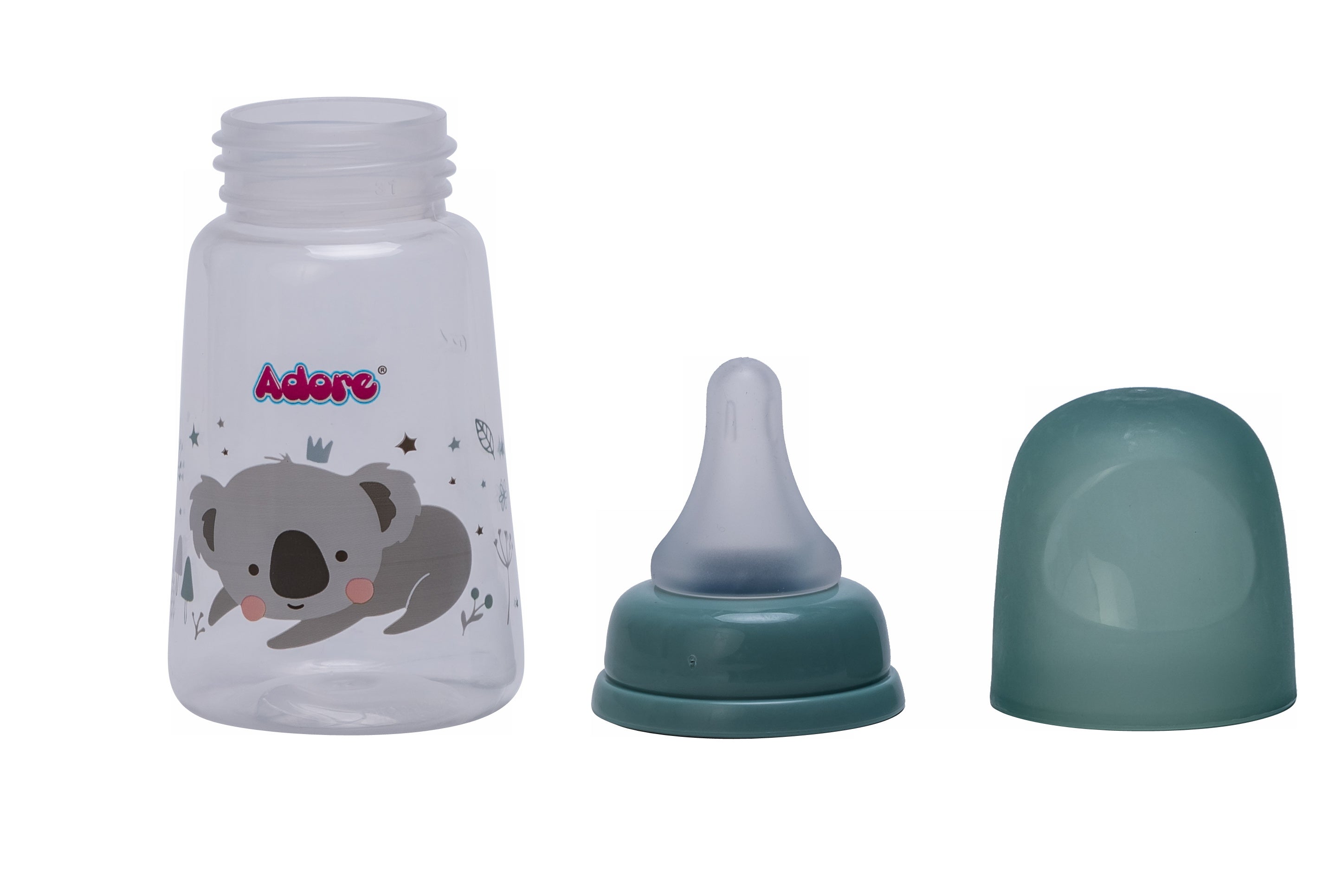 Adore England Narrow Neck Feeding Bottle-125ml - Pack of 3