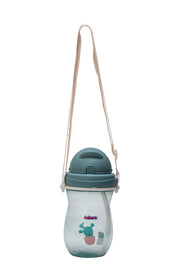 Adore Idaho Straw Sipper with Retractable Hood & Adjustable Shoulder Strap 300 ml - Green