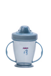 Adore Birdy Hard Spout Sipper cup with Twin Handle & Spill Proof Lid- 210ml - Blue