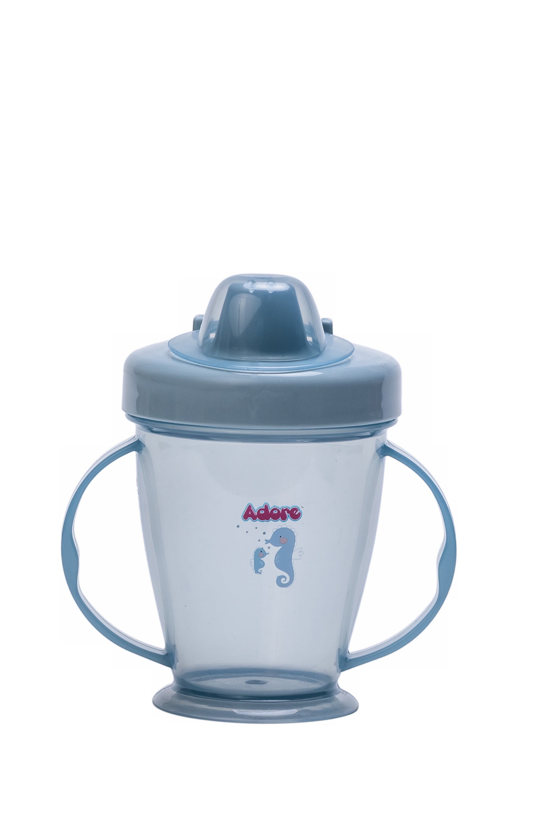 Adore Birdy Hard Spout Sipper cup with Twin Handle & Spill Proof Lid- 210ml - Blue
