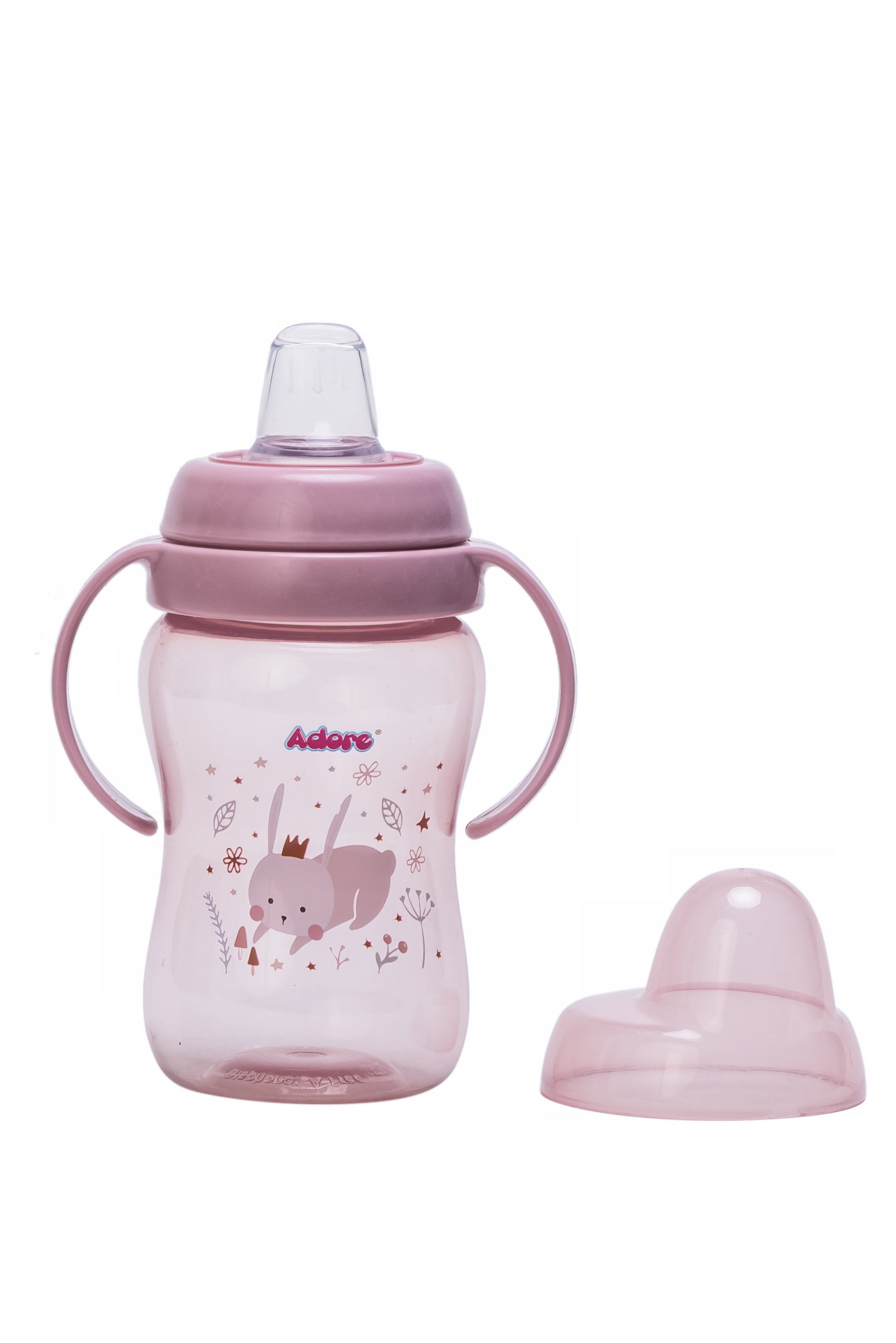 Adore Hoop a Loop 2 in 1 Sipper Cup with Handle 250ml - Pink