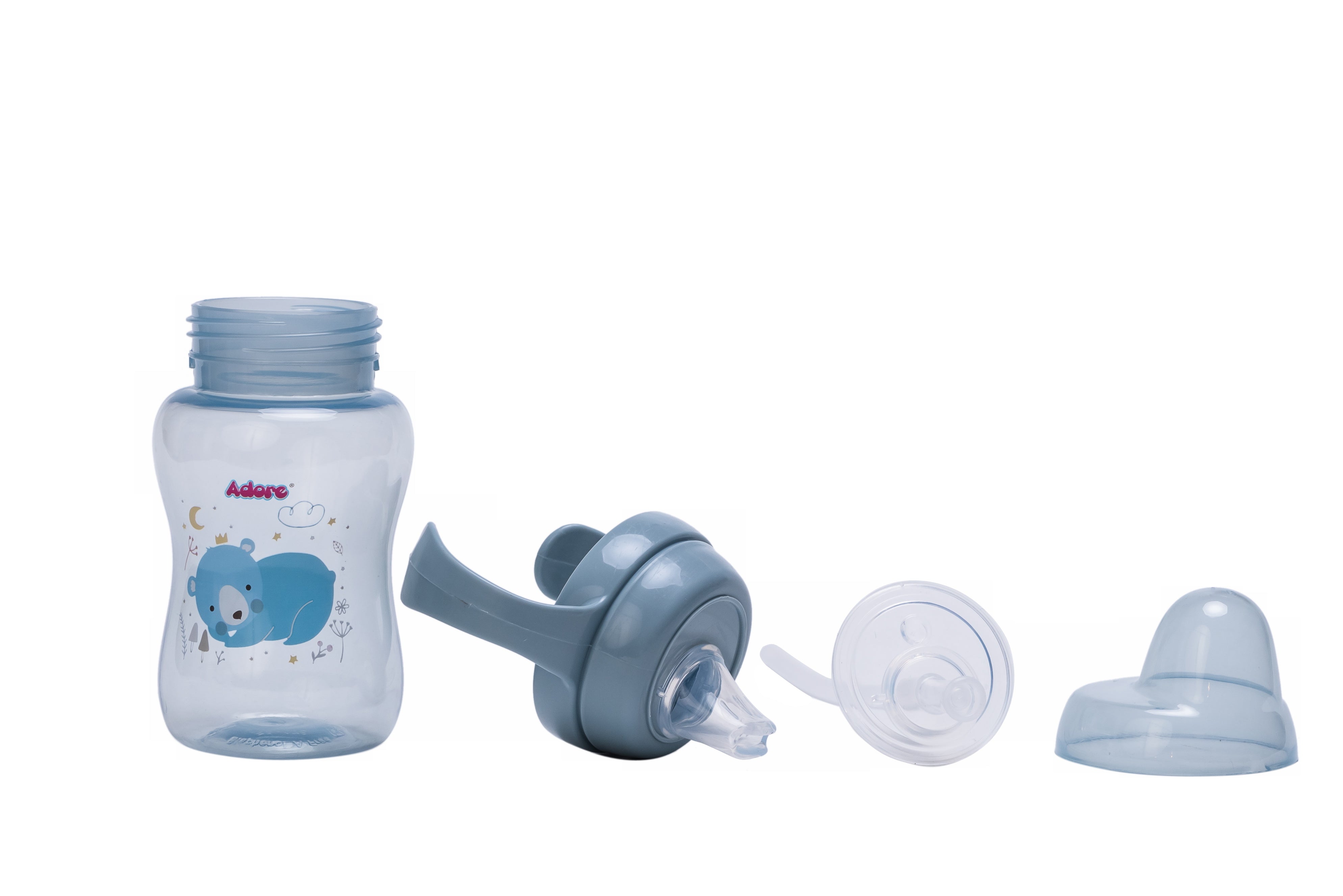 Adore Hoop a Loop 2 in 1 Sipper Cup with Handle 250ml - Blue