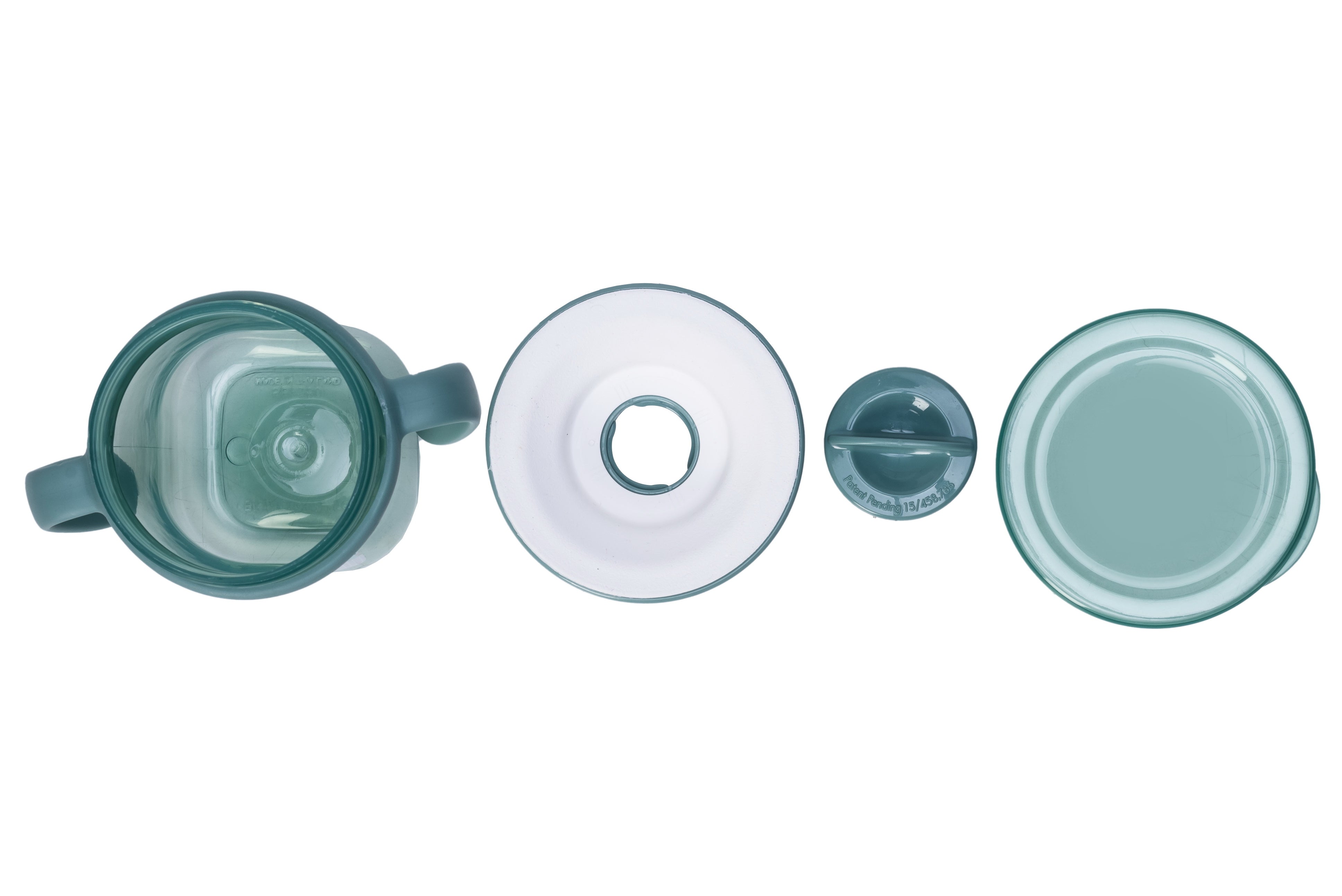 Adore Magic 360 Degree Spill Proof Sipper Cup with Handle 240 ml- Green